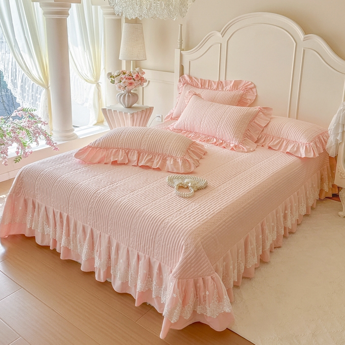 91家纺网 家纺一手货源 找家纺 （总）瑞宝 2026新款全棉水洗棉床盖四件套-初夏 严格控价。利润不低于90 除平台优惠券