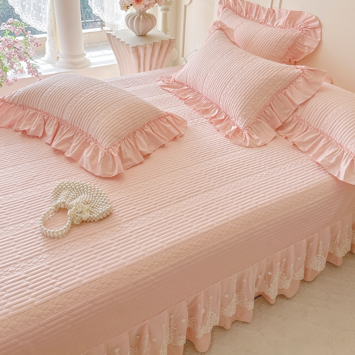 91家纺网 家纺一手货源 找家纺 （总）瑞宝 2026新款全棉水洗棉床盖四件套-初夏 严格控价。利润不低于90 除平台优惠券