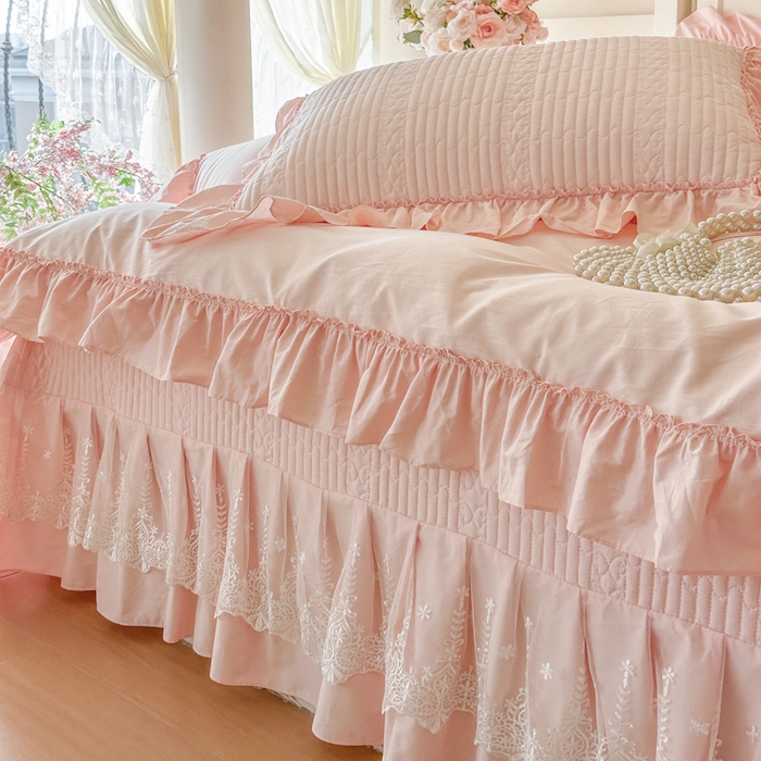 91家纺网 家纺一手货源 找家纺 （总）瑞宝 2026新款全棉水洗棉床盖四件套-初夏 严格控价。利润不低于90 除平台优惠券