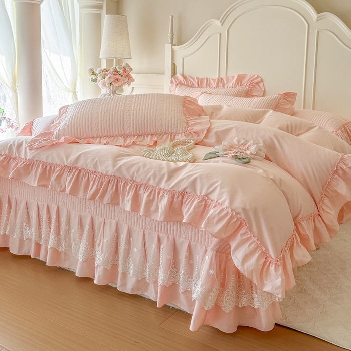 91家纺网 家纺一手货源 找家纺 （总）瑞宝 2026新款全棉水洗棉床盖四件套-初夏 严格控价。利润不低于90 除平台优惠券