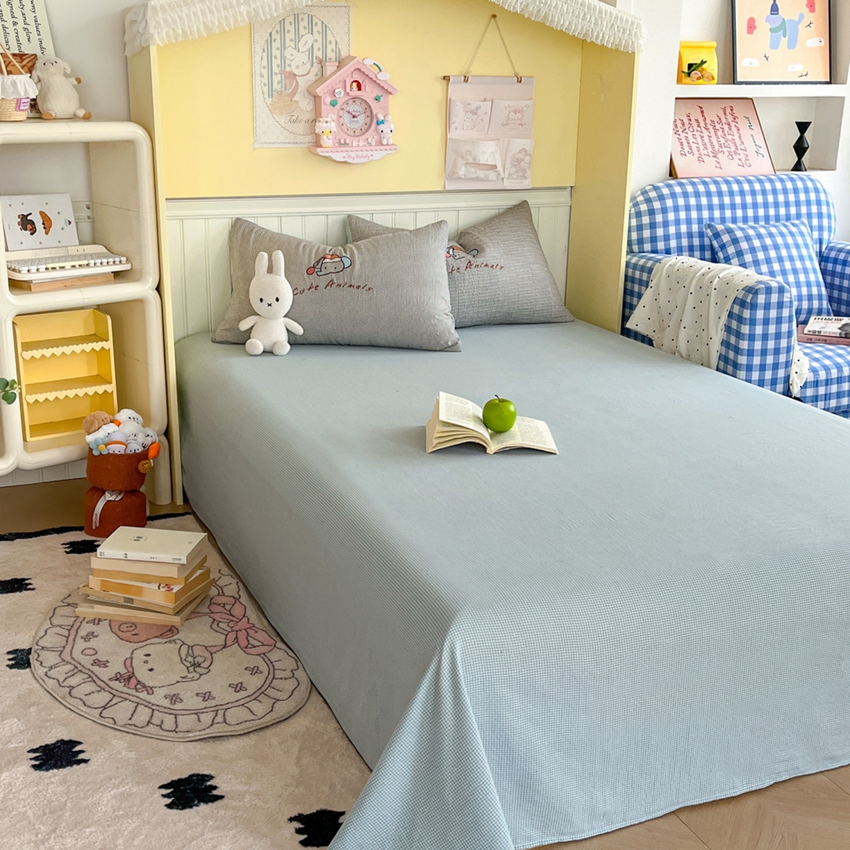 91家纺网 家纺一手货源 找家纺 （总）丫丫家纺 2026新款古法水洗棉贴布绣床单款四件套