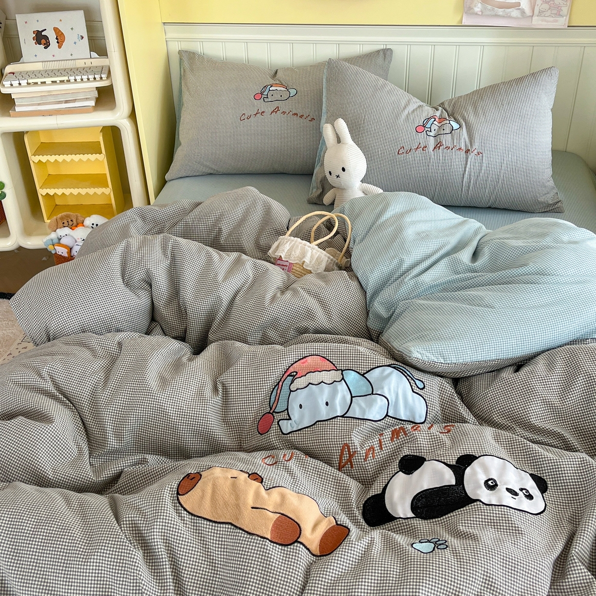 91家纺网 家纺一手货源 找家纺 （总）丫丫家纺 2026新款古法水洗棉贴布绣床单款四件套