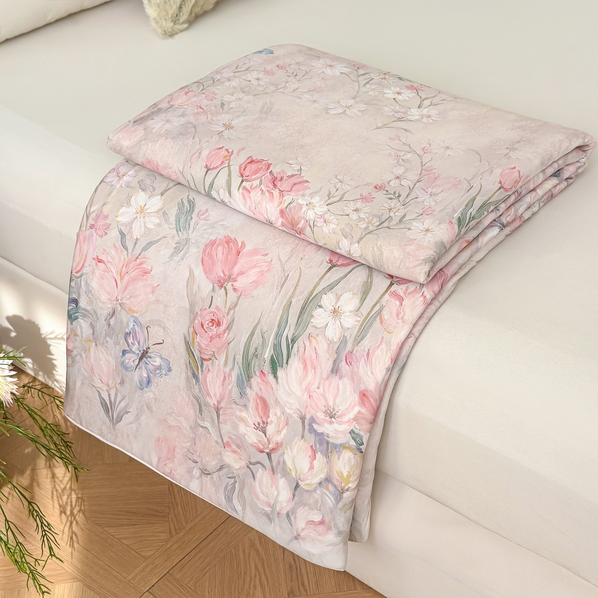 91家纺网 家纺一手货源 找家纺 莉雅居 2026新款凉感丝夏被夏凉被空调被 晨露