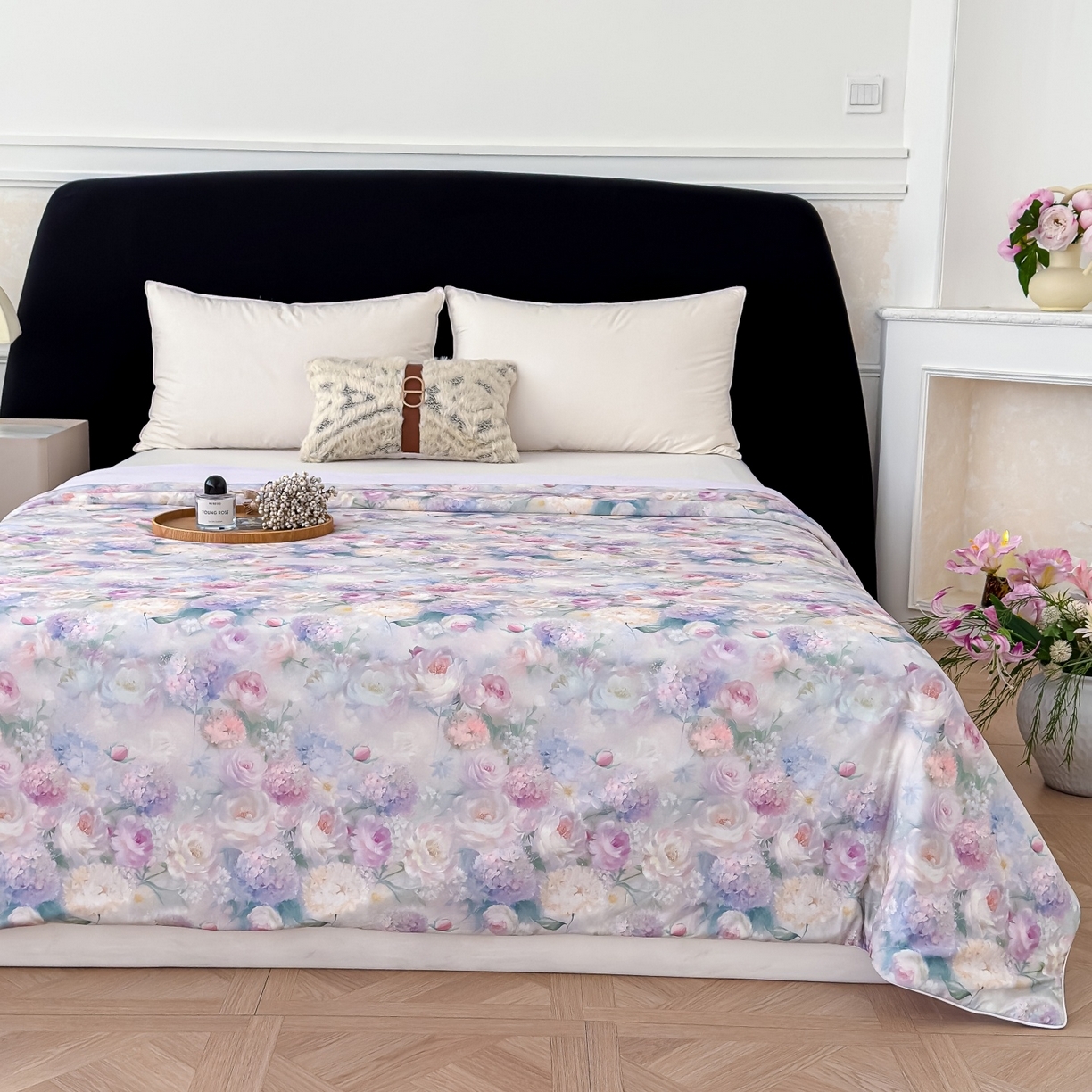 91家纺网 家纺一手货源 找家纺 莉雅居 2026新款凉感丝夏被夏凉被空调被 梦柔