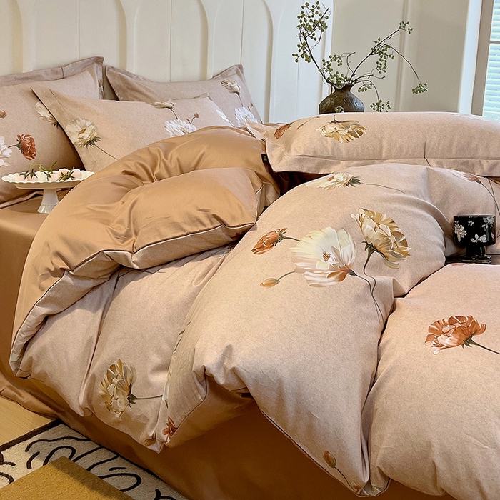 91家纺网 家纺一手货源 找家纺 （总）梧桐树 2026新款全棉纯棉长绒棉数码印花系列四件套