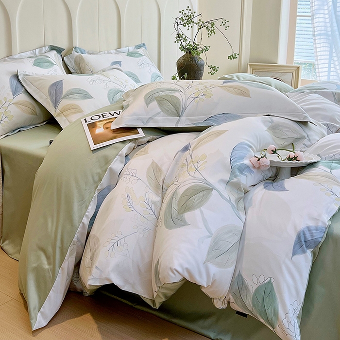 91家纺网 家纺一手货源 找家纺 （总）梧桐树 2026新款全棉纯棉长绒棉数码印花系列四件套