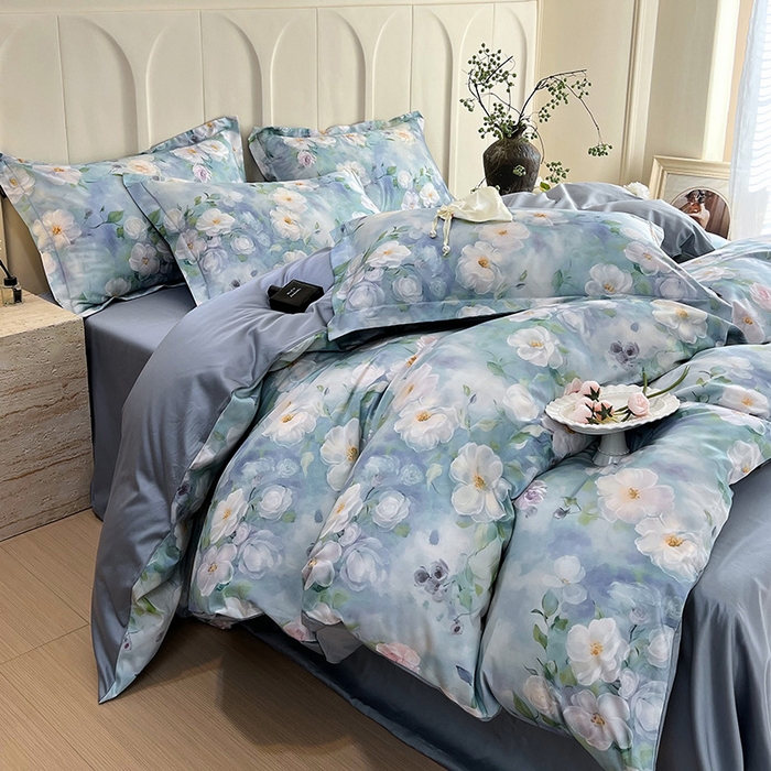 91家纺网 家纺一手货源 找家纺 （总）梧桐树 2026新款全棉纯棉长绒棉数码印花系列四件套