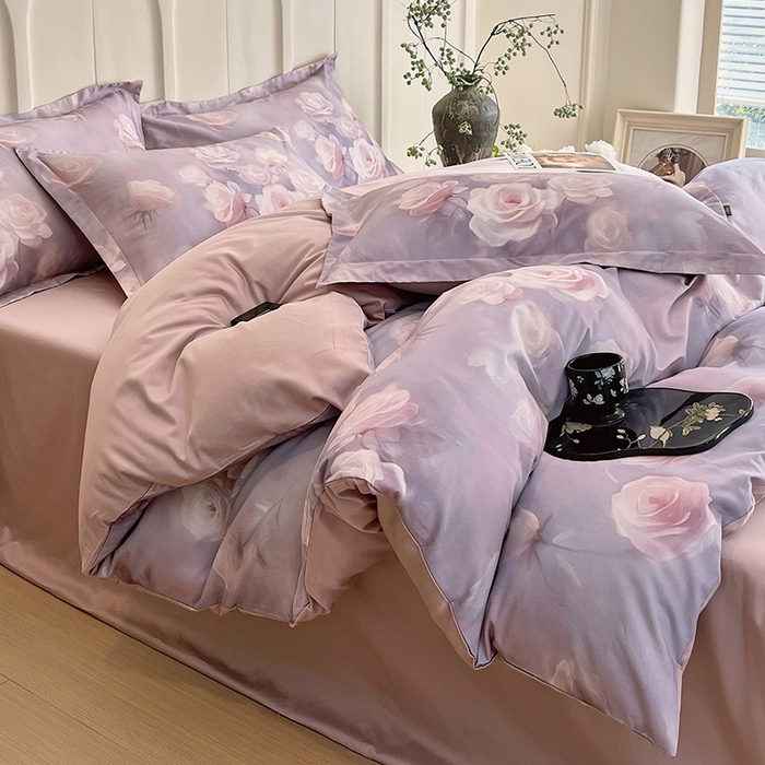 91家纺网 家纺一手货源 找家纺 （总）梧桐树 2026新款全棉纯棉长绒棉数码印花系列四件套