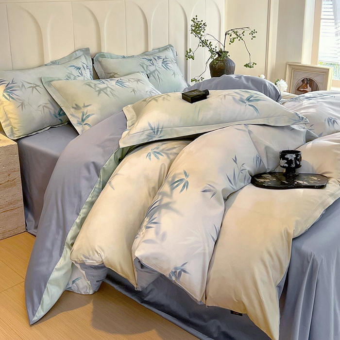 91家纺网 家纺一手货源 找家纺 （总）梧桐树 2026新款全棉纯棉长绒棉数码印花系列四件套