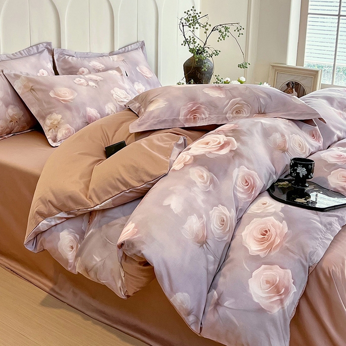 91家纺网 家纺一手货源 找家纺 （总）梧桐树 2026新款全棉纯棉长绒棉数码印花系列四件套