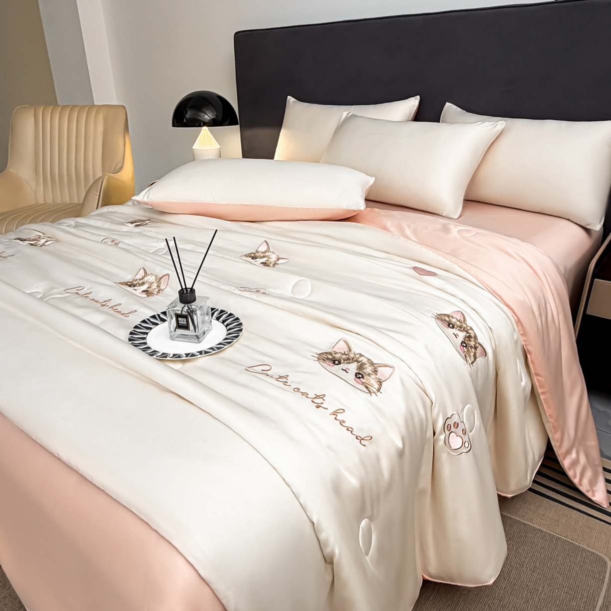 91家纺网 家纺一手货源 找家纺 （总）恒畅 2026新款满绣水洗冰丝夏被夏被四件套