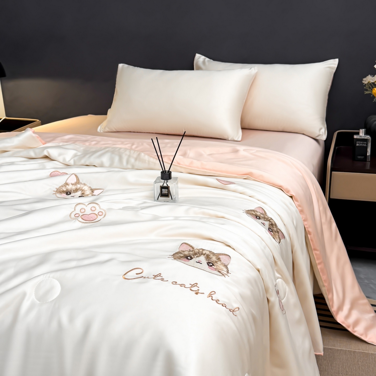 91家纺网 家纺一手货源 找家纺 （总）恒畅 2026新款满绣水洗冰丝夏被夏被四件套