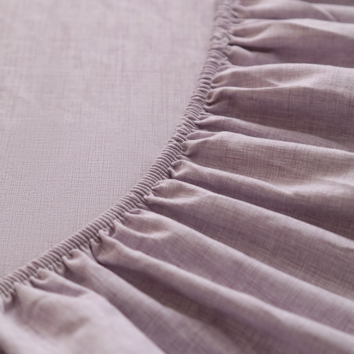 91家纺网 家纺一手货源 找家纺 宇淳国际 2026新款亲肤阳离子磨毛床单床笠系列 丁香紫