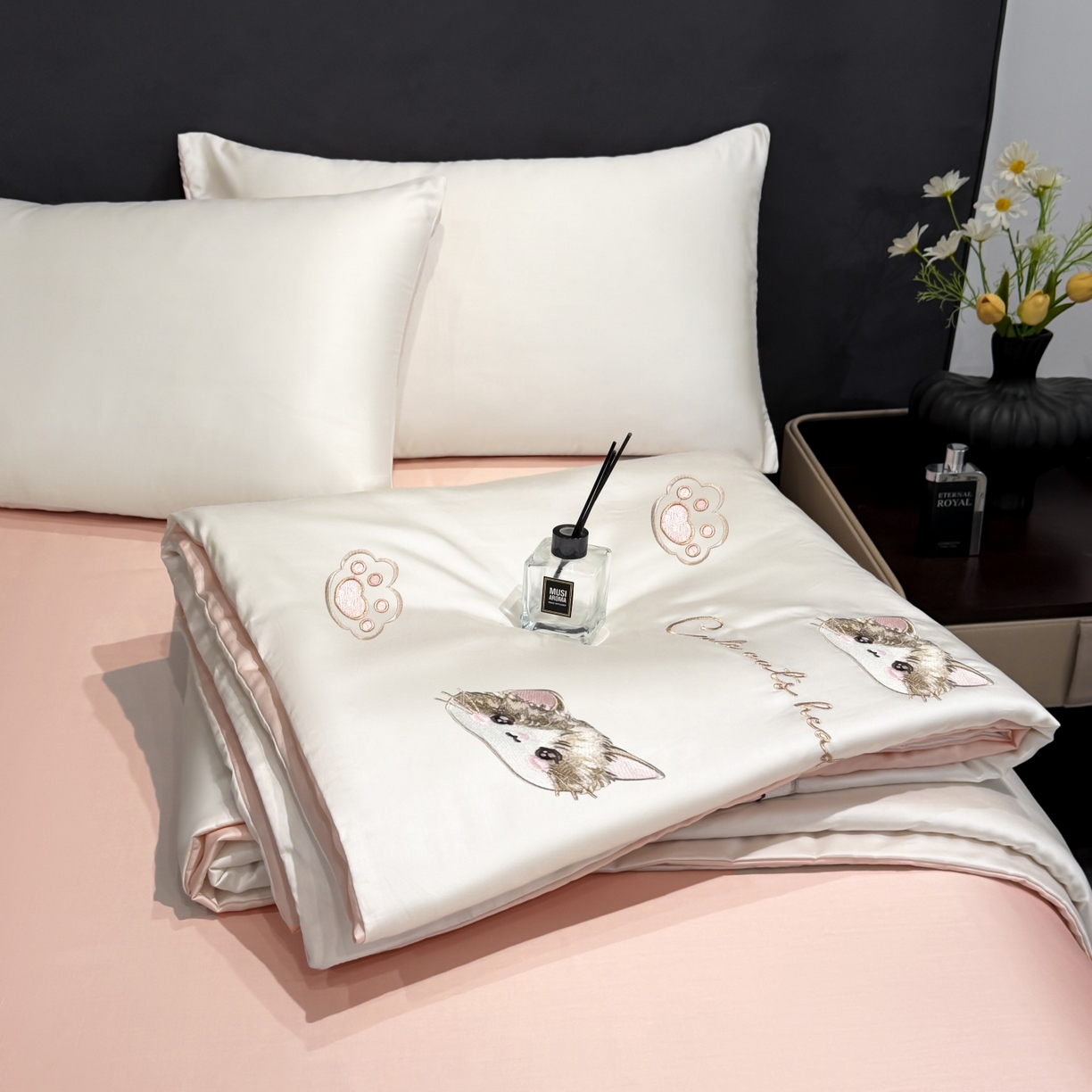 91家纺网 家纺一手货源 找家纺 （总）恒畅 2026新款满绣水洗冰丝夏被夏被四件套