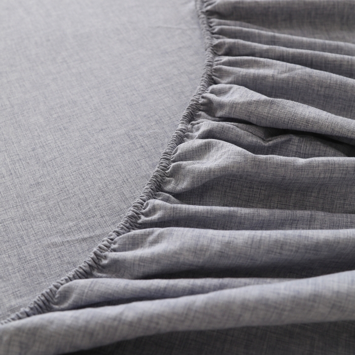 91家纺网 家纺一手货源 找家纺 宇淳国际 2026新款亲肤阳离子磨毛床单床笠系列 烟波蓝