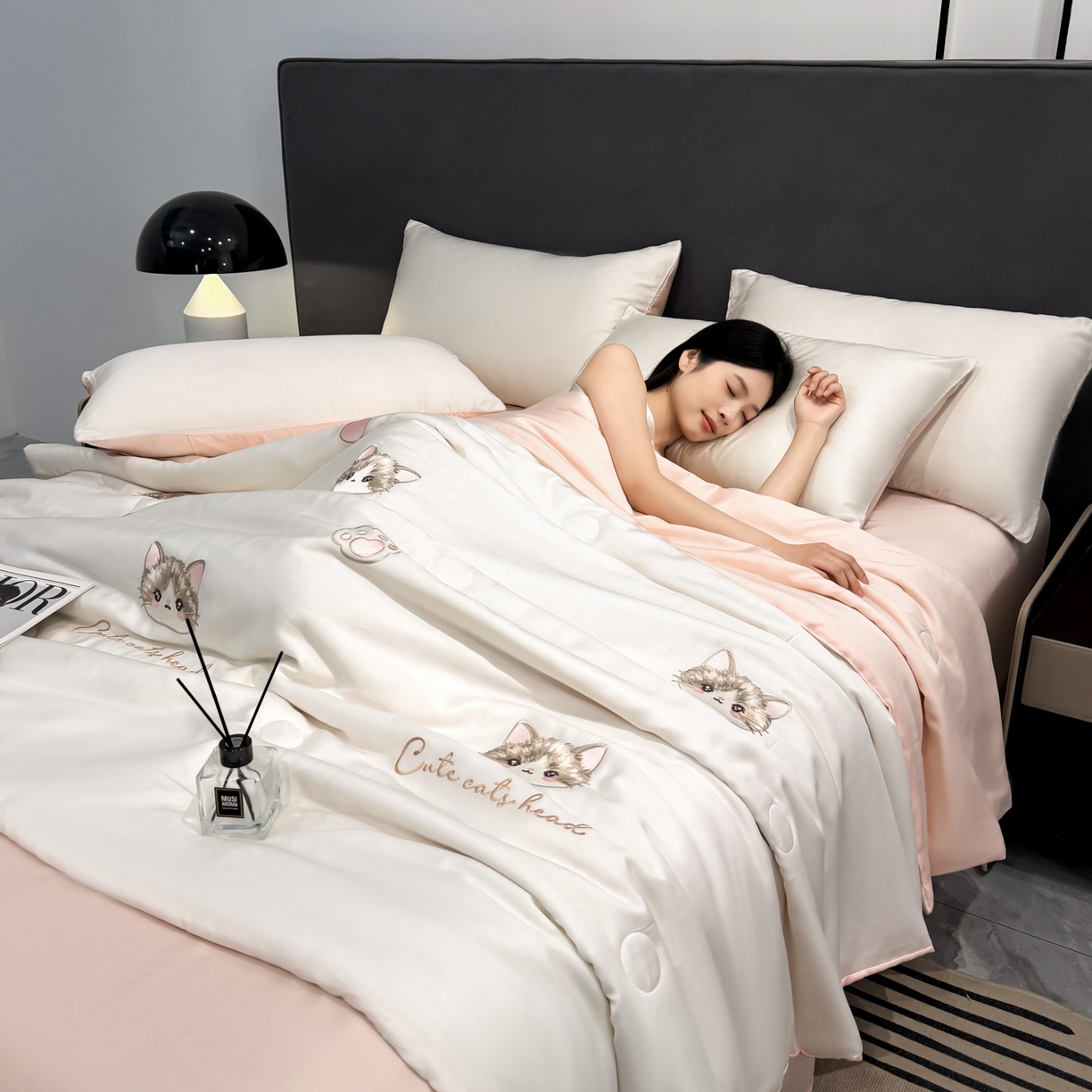 91家纺网 家纺一手货源 找家纺 （总）恒畅 2026新款满绣水洗冰丝夏被夏被四件套