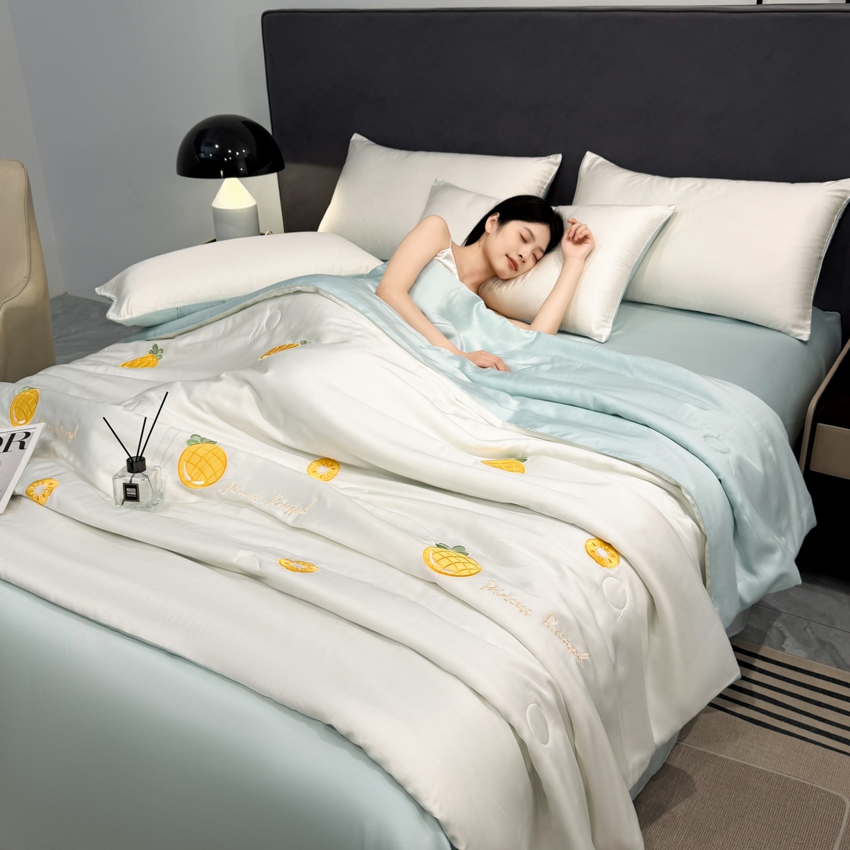 91家纺网 家纺一手货源 找家纺 （总）恒畅 2026新款满绣水洗冰丝夏被夏被四件套