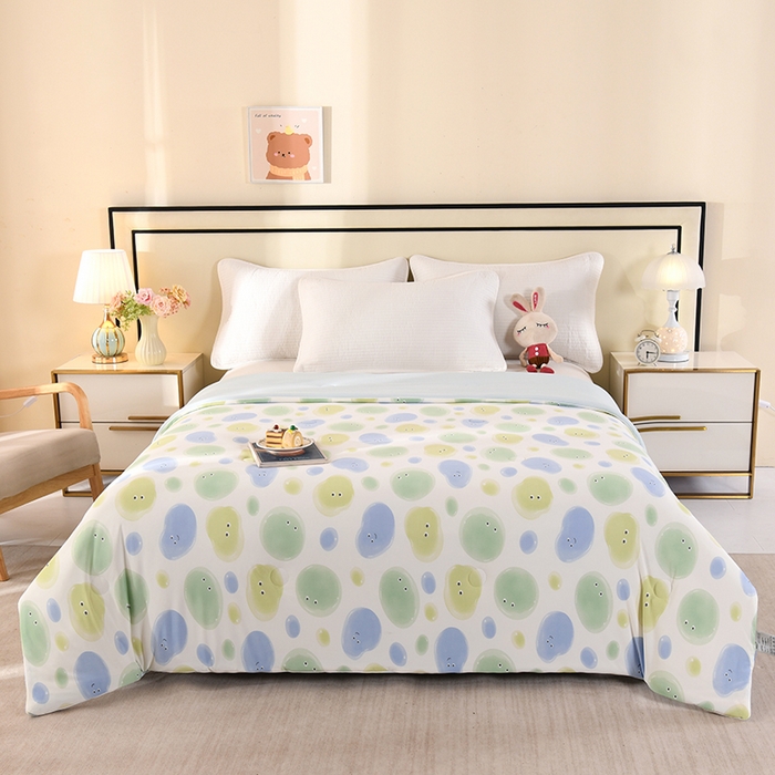 91家纺网 家纺一手货源 找家纺 （总）诗雅纺织 2026新款仿锦氨针织凉感丝夏被