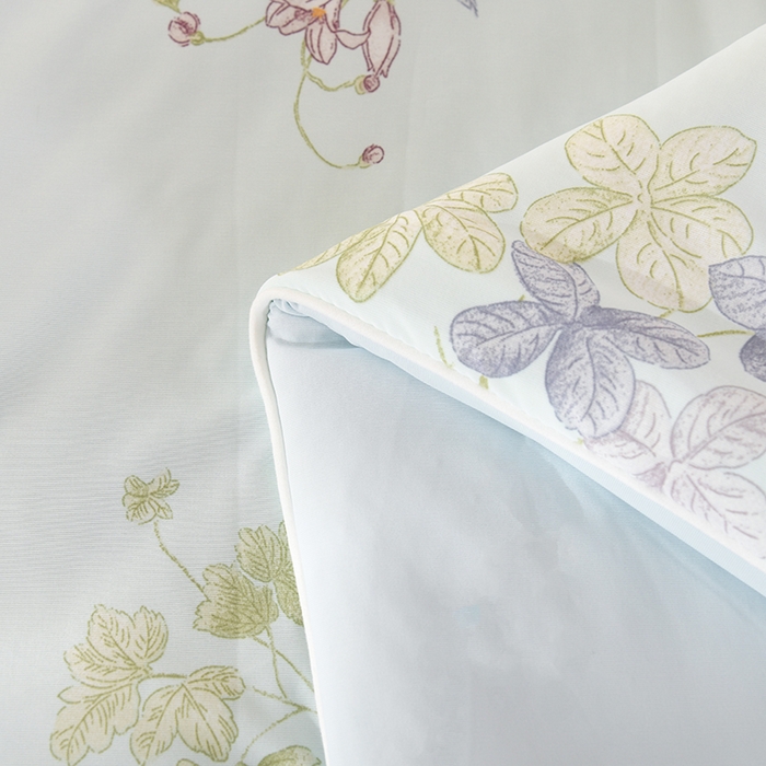 91家纺网 家纺一手货源 找家纺 诗雅纺织 2026新款仿锦氨针织凉感丝夏被 兰夕