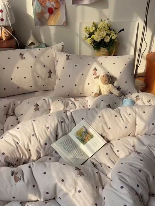 91家纺网 家纺一手货源 找家纺 凯洛奇 2026新款色织麻水洗提花四件套-提供买家秀 星点童梦