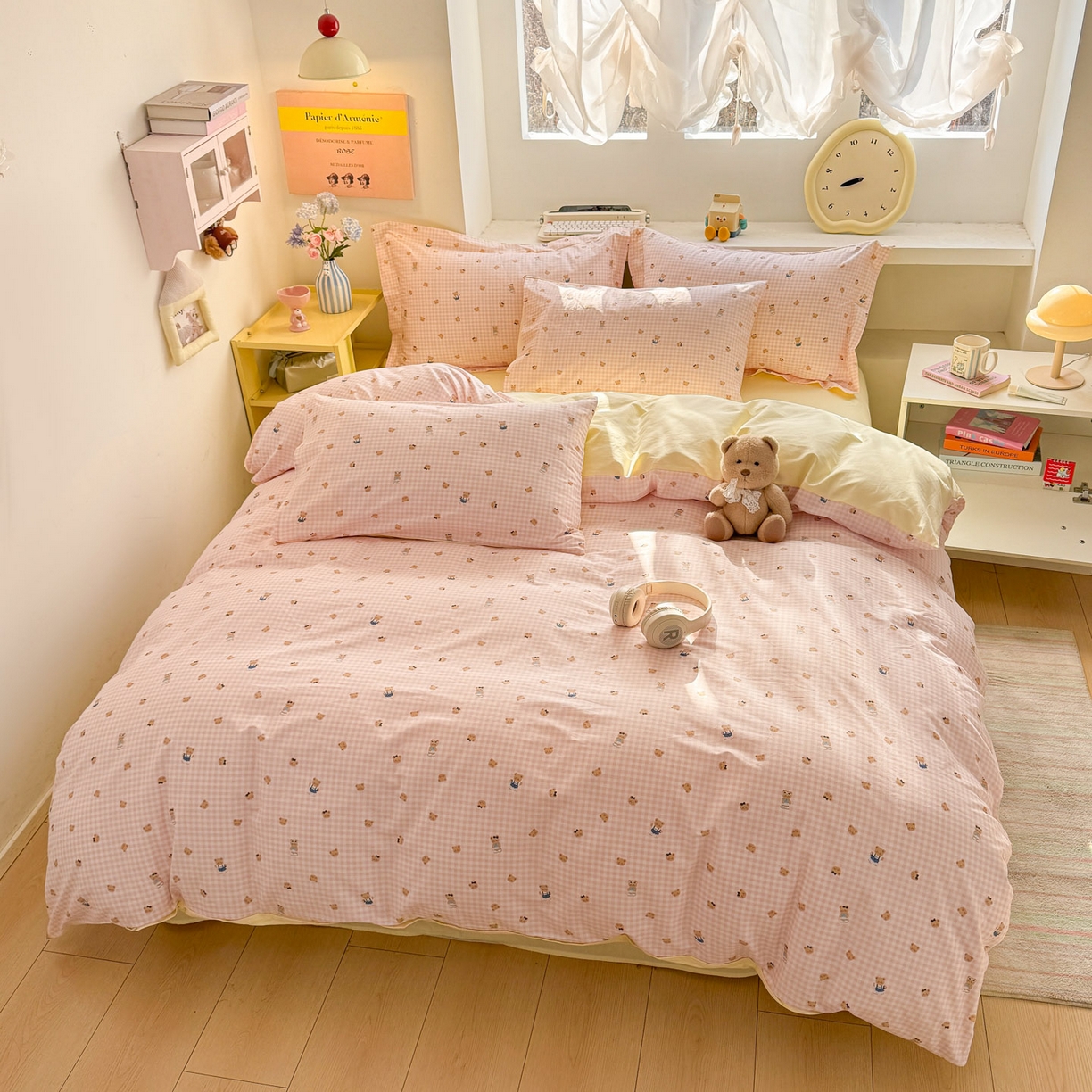 91家纺网 家纺一手货源 找家纺 （总）景眠 2026新款全棉13372小清新简单款四件套