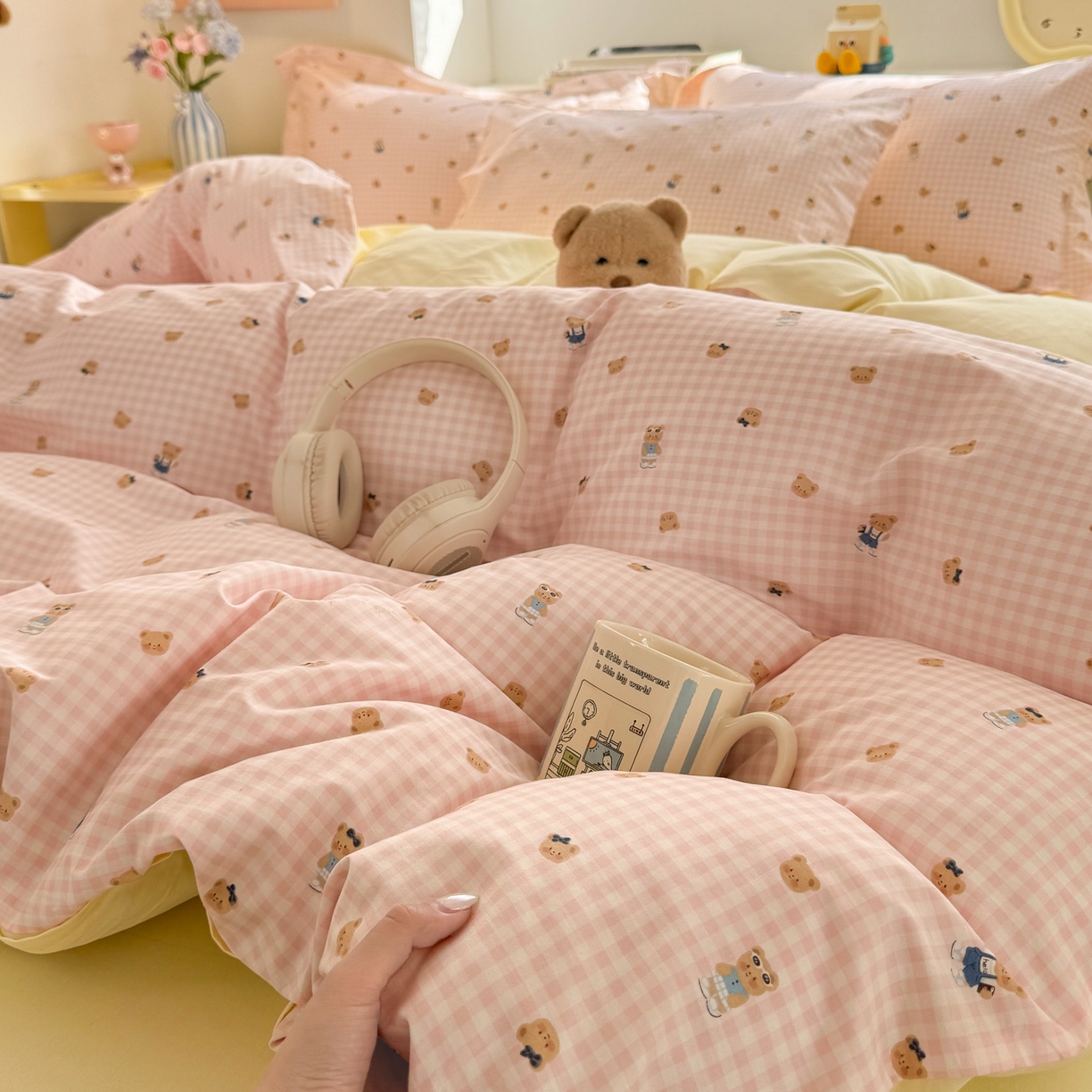 91家纺网 家纺一手货源 找家纺 （总）景眠 2026新款全棉13372小清新简单款四件套