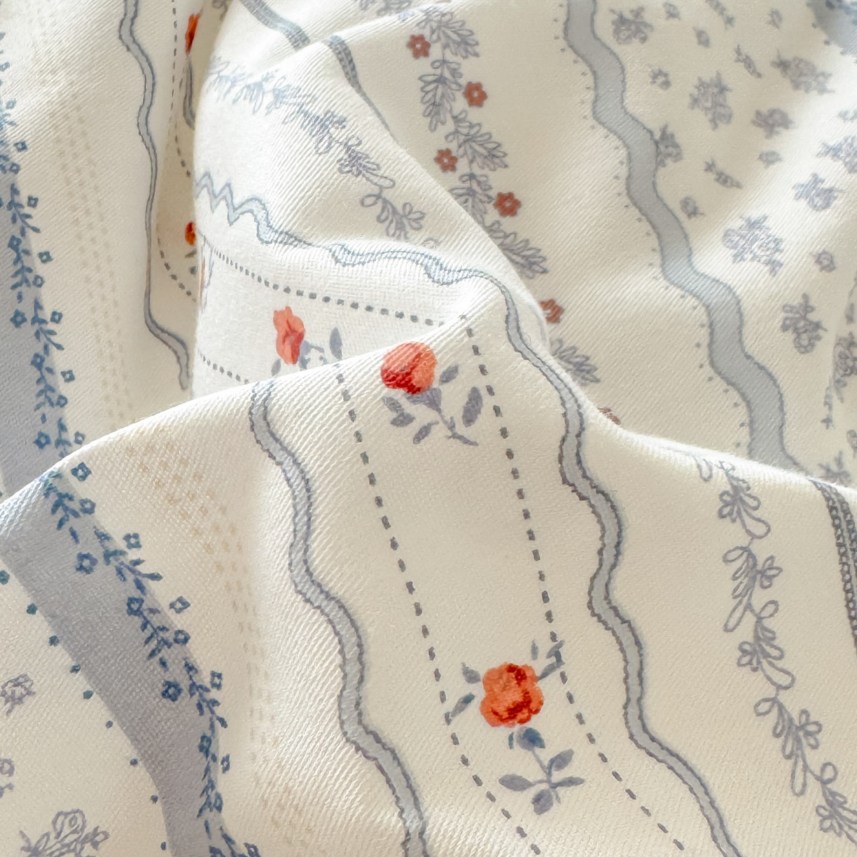 91家纺网 家纺一手货源 找家纺 景眠 2026新款全棉13372小清新简单款四件套 梦境