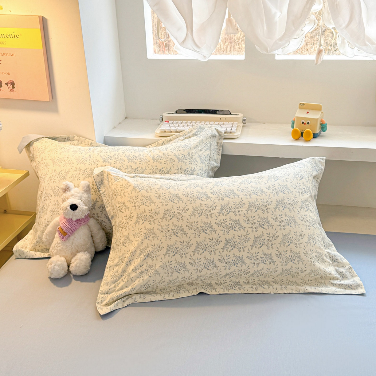 91家纺网 家纺一手货源 找家纺 景眠 2026新款全棉13372小清新简单款四件套 花蔓