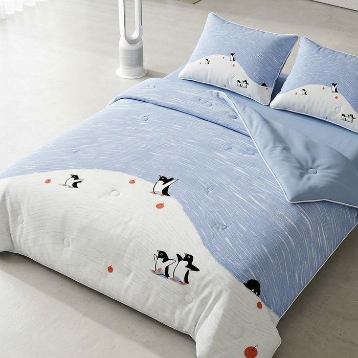 91家纺网 家纺一手货源 找家纺 （总）纯色雨家纺 2026夏款轻薄夏被氨纶凉感丝A类空调被夏凉被（支持小批量来图定制）