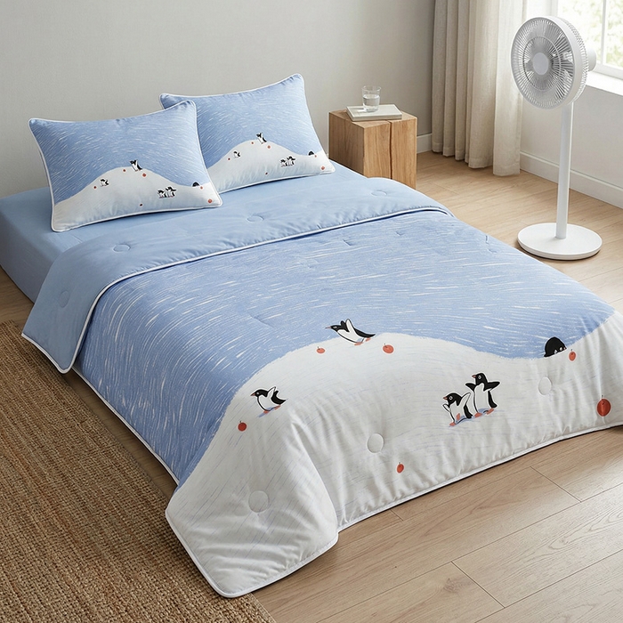 91家纺网 家纺一手货源 找家纺 （总）纯色雨家纺 2026夏款轻薄夏被氨纶凉感丝A类空调被夏凉被（支持小批量来图定制）