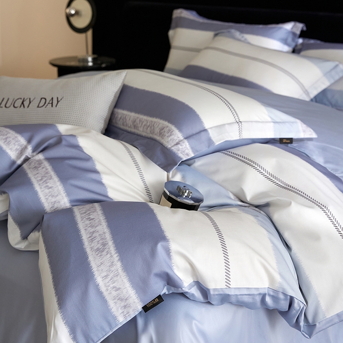 91家纺网 家纺一手货源 找家纺 梧桐树 2026新款全棉纯棉长绒棉数码印花系列四件套 S33伊格兰