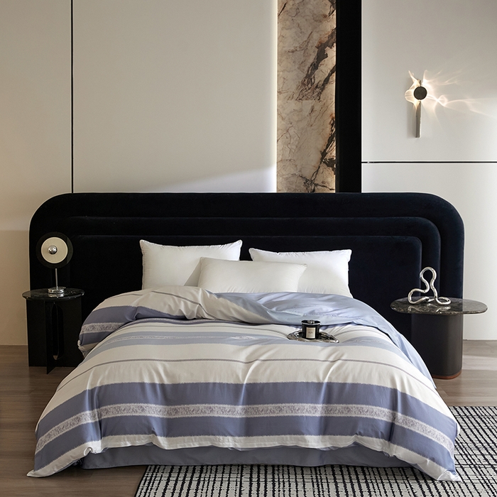 91家纺网 家纺一手货源 找家纺 梧桐树 2026新款全棉纯棉长绒棉数码印花系列四件套 S33伊格兰