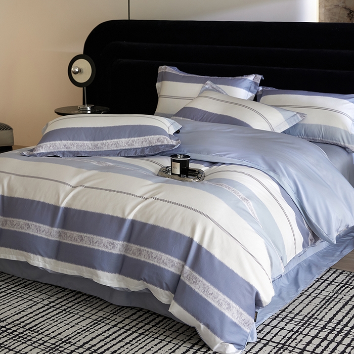 91家纺网 家纺一手货源 找家纺 梧桐树 2026新款全棉纯棉长绒棉数码印花系列四件套 S33伊格兰