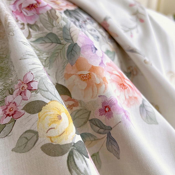 91家纺网 家纺一手货源 找家纺 梧桐树 2026新款全棉纯棉长绒棉数码印花系列四件套 S37暮光-绿