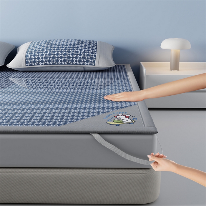 91家纺网 家纺一手货源 找家纺 （总）梦卡迪 2026新款罗兰格凉感冰丝席