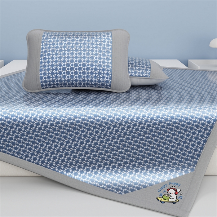 91家纺网 家纺一手货源 找家纺 （总）梦卡迪 2026新款罗兰格凉感冰丝席