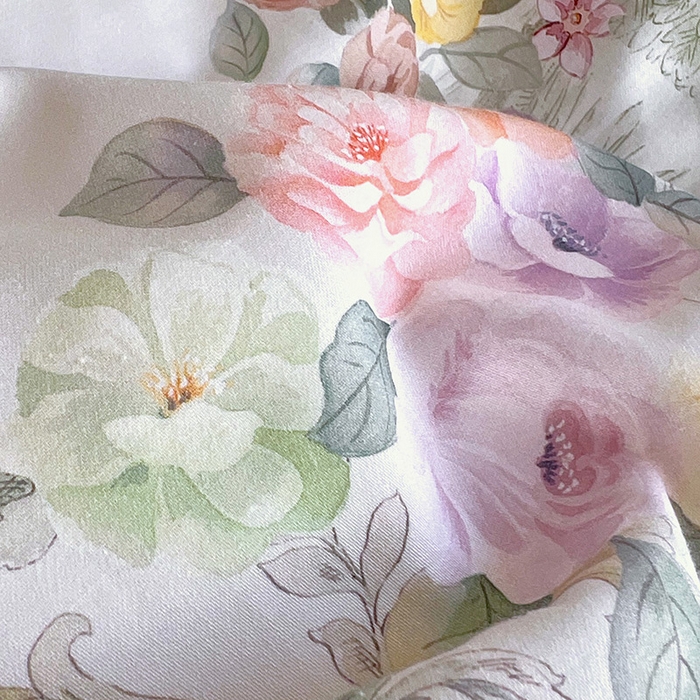 91家纺网 家纺一手货源 找家纺 梧桐树 2026新款全棉纯棉长绒棉数码印花系列四件套 S37暮光-绿