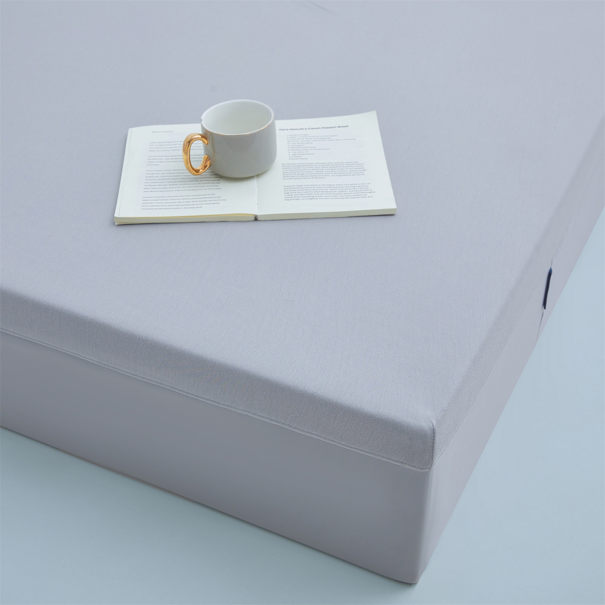 91家纺网 家纺一手货源 找家纺 优眠坊 2026春夏新款星球深睡床笠床垫保护套床笠单件 星球-陨石灰