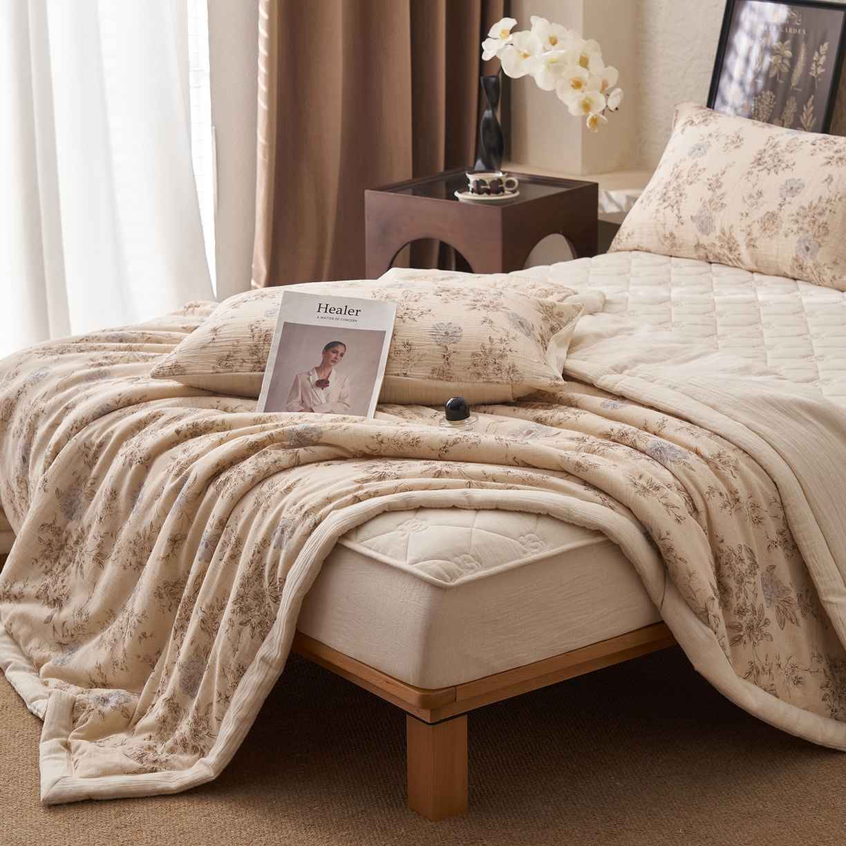 91家纺网 家纺一手货源 找家纺 （总）吾诺家居 2026新款棉麻系列-棉麻印花棉花夏被