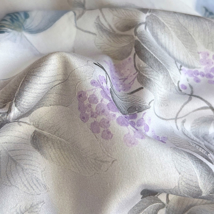 91家纺网 家纺一手货源 找家纺 梧桐树 2026新款全棉纯棉长绒棉数码印花系列四件套 S41溪悦