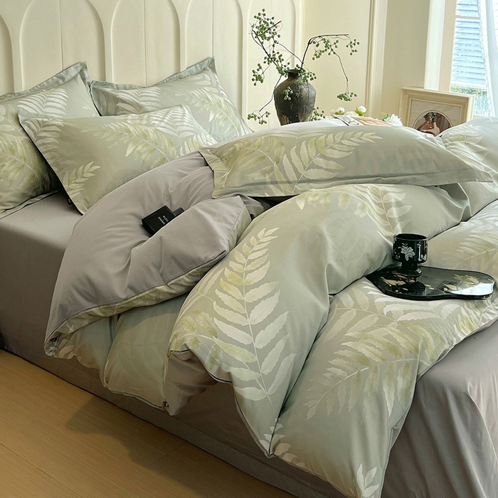 梧桐树 2026新款全棉纯棉长绒棉数码印花系列四件套 S43若兰亭