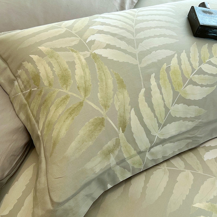 91家纺网 家纺一手货源 找家纺 梧桐树 2026新款全棉纯棉长绒棉数码印花系列四件套 S43若兰亭