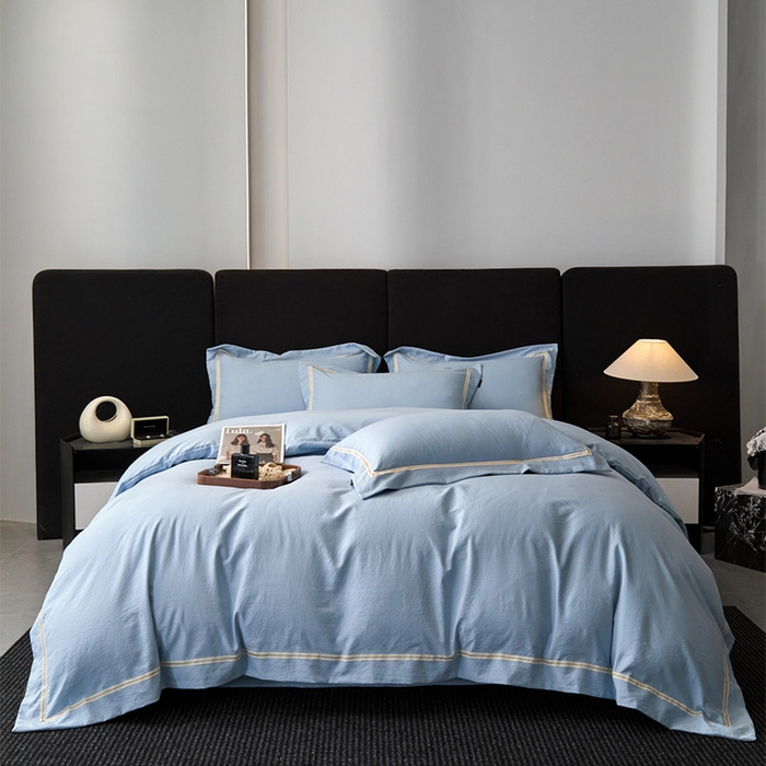 91家纺网 家纺一手货源 找家纺 （总）库里梦家纺 2026新款高精密斜纹棉四件套镂空四件套 -织带款