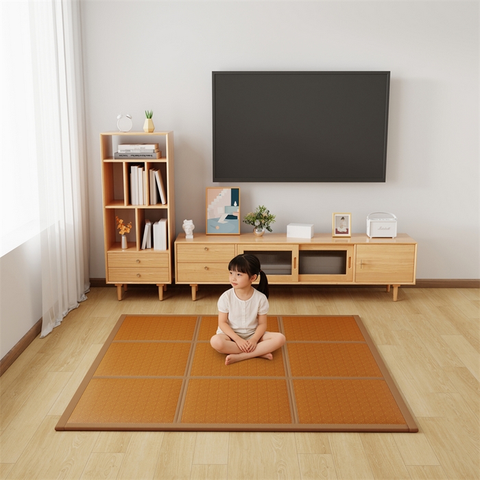 91家纺网 家纺一手货源 找家纺 梦卡迪 2026新款爬行地垫 咖饼干