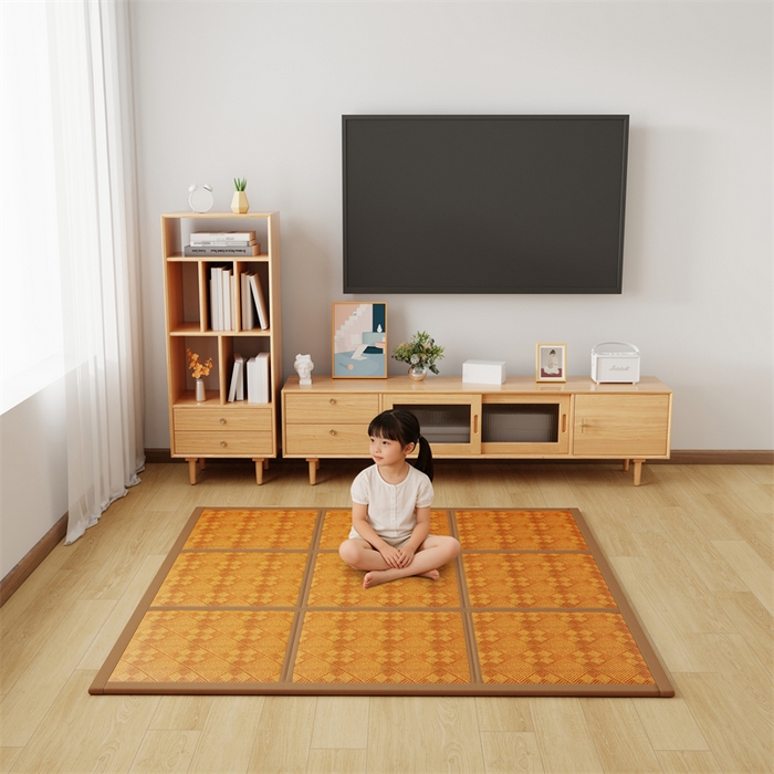 91家纺网 家纺一手货源 找家纺 梦卡迪 2026新款爬行地垫 九宫格