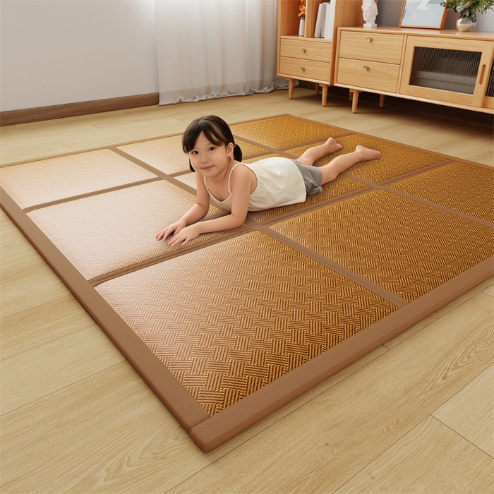 91家纺网 家纺一手货源 找家纺 梦卡迪 2026新款爬行地垫 咖饼干