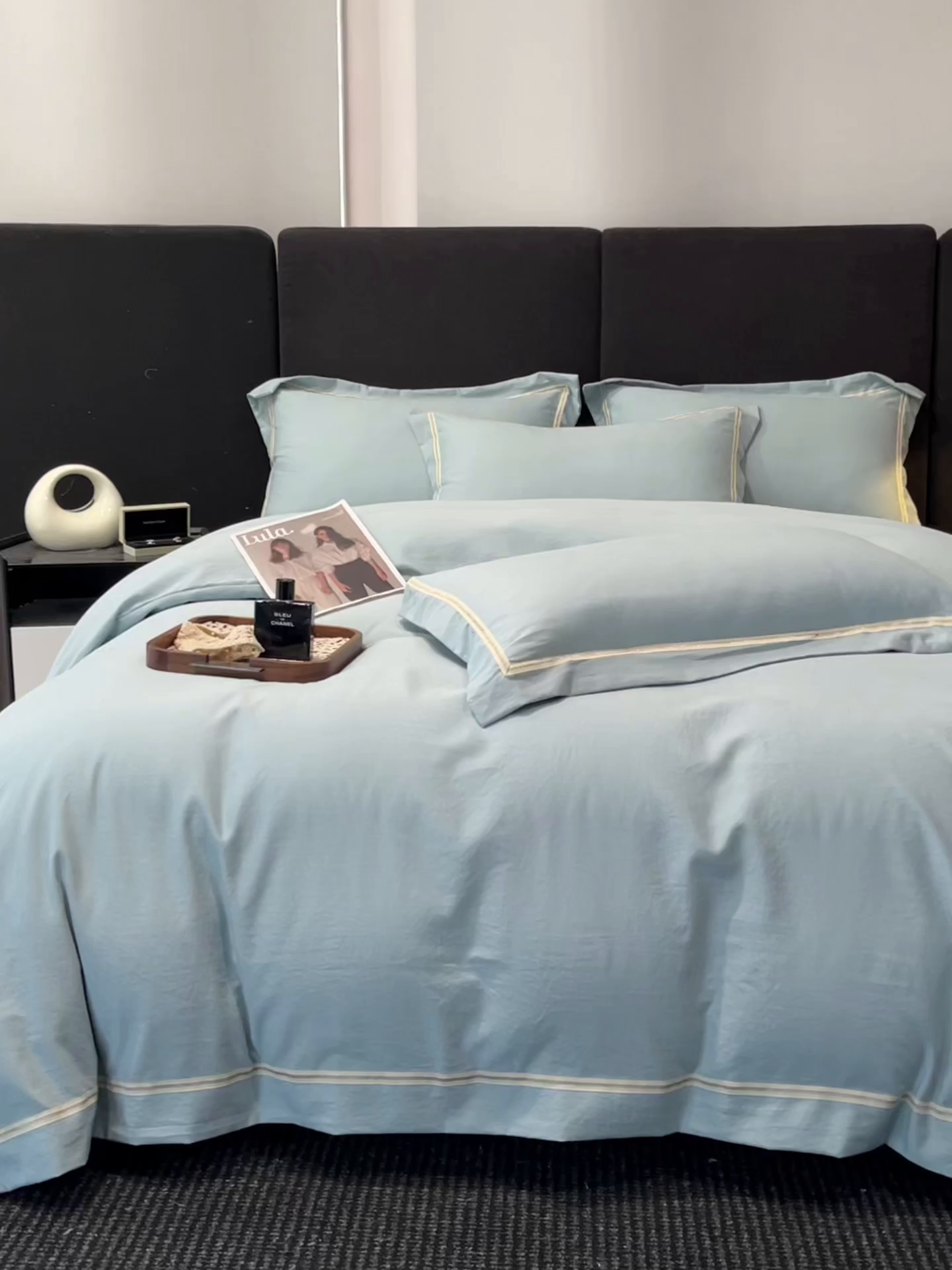 91家纺网 家纺一手货源 找家纺 （总）库里梦家纺 2026新款高精密斜纹棉四件套镂空四件套 -织带款