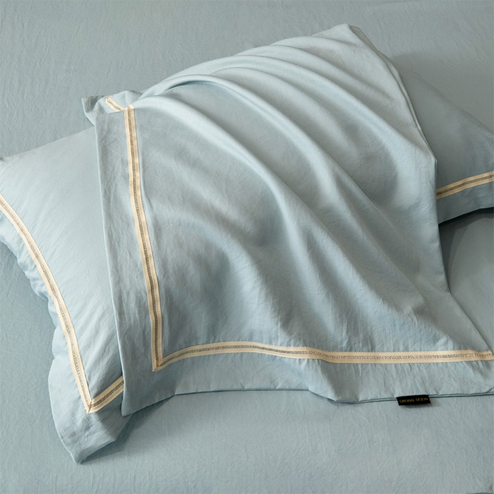 91家纺网 家纺一手货源 找家纺 库里梦家纺 2026新款高精密斜纹棉四件套镂空四件套-织带款 青藤