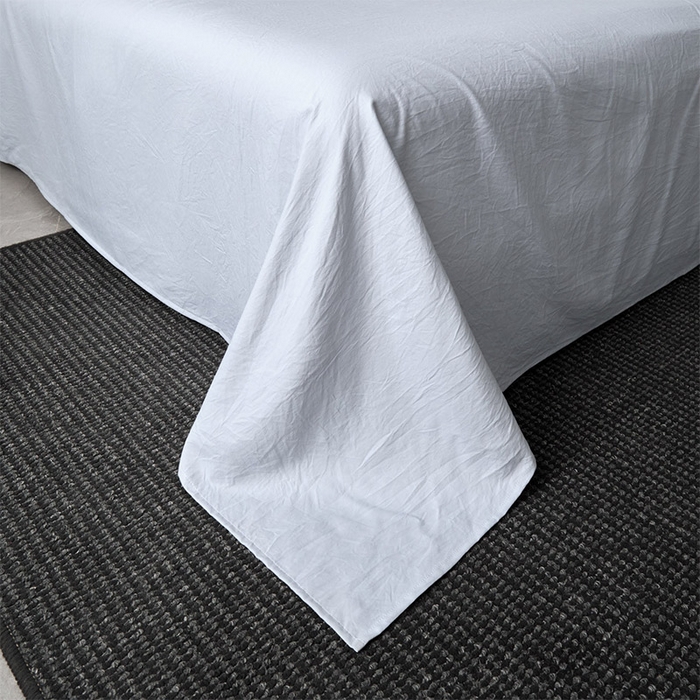 91家纺网 家纺一手货源 找家纺 库里梦家纺 2026新款高精密斜纹棉四件套镂空四件套-织带款 青云灰