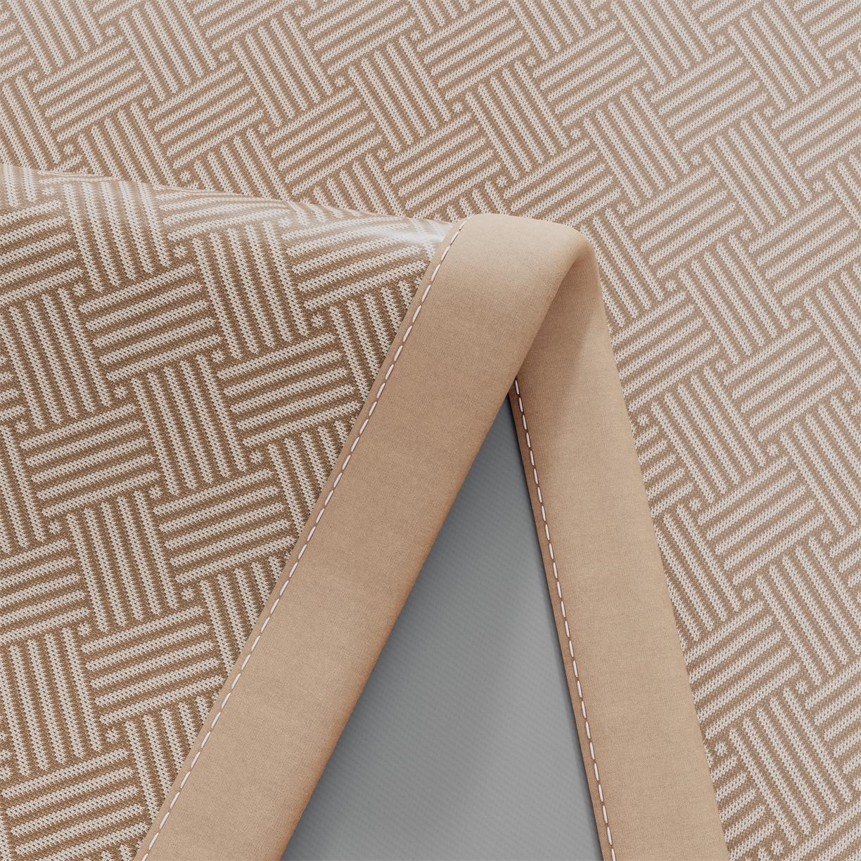 91家纺网 家纺一手货源 找家纺 青雅席业 2026新款艾草凉感饼干花冰丝凉席 饼干花冰丝席-咖色